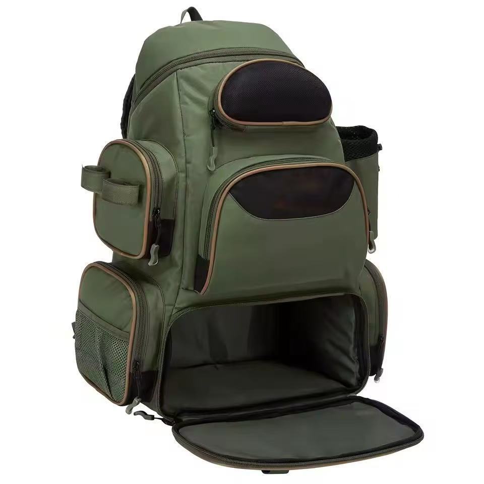 Fishing Gear Boxed Backpack Large Capacity Storage Waterproof Fishing Bag