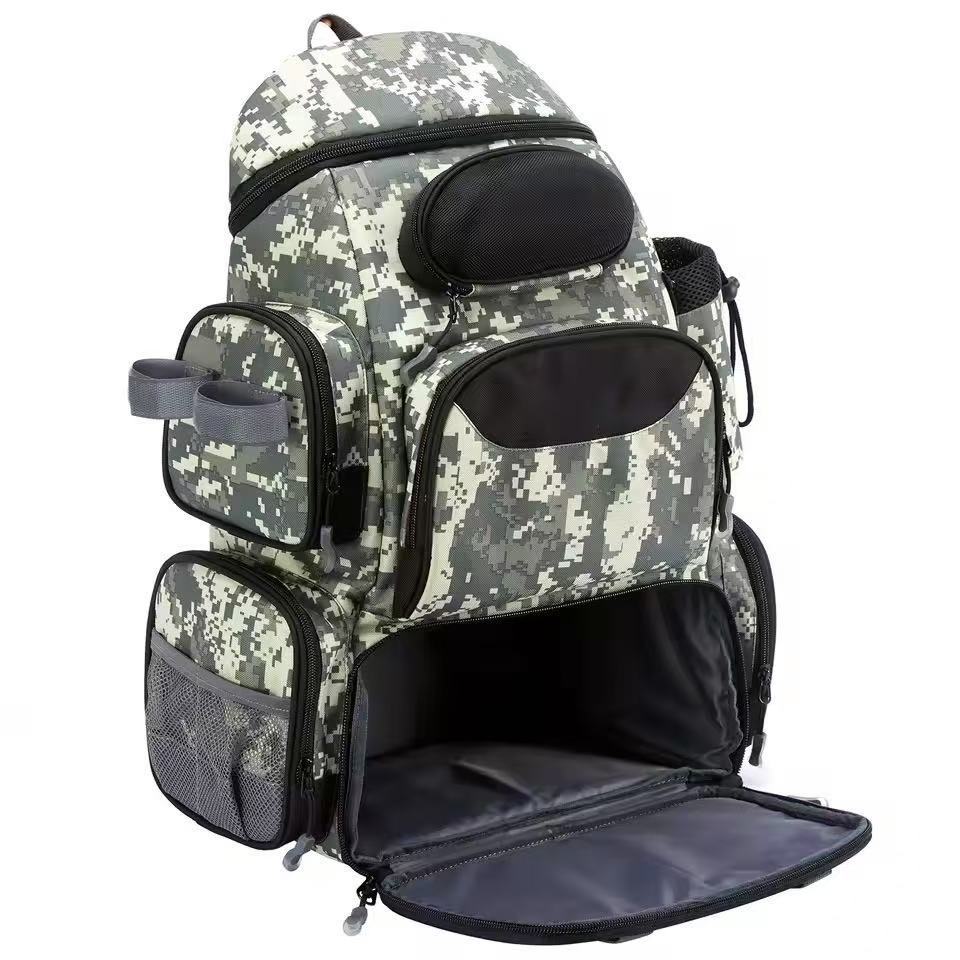 Fishing Gear Boxed Backpack Large Capacity Storage Waterproof Fishing Bag